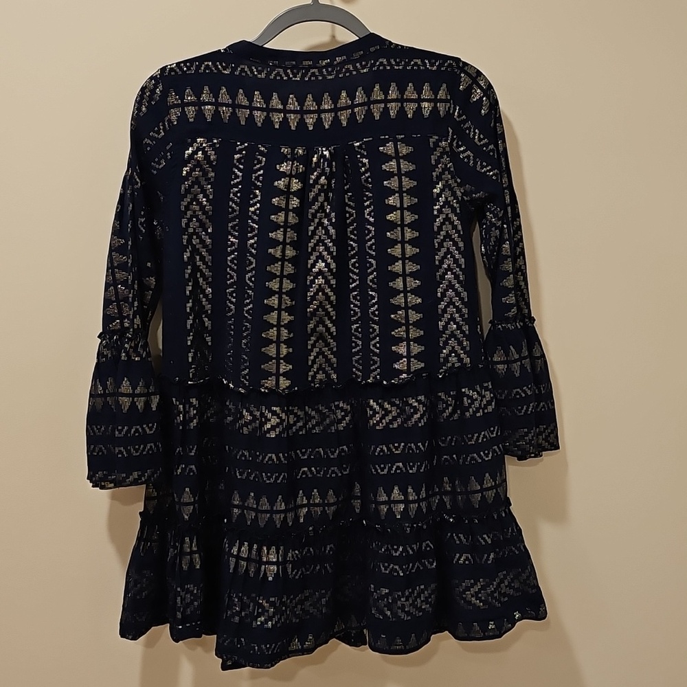 Elan Clara Dress; Navy with Gold Details; Size Small; EUC - Picture 7 of 7